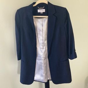 3/4 sleeve Navy Blazer jacket
